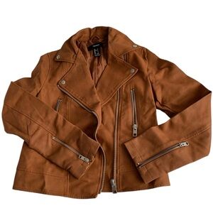 Forever 21 Brown faux Leather  Jacket small